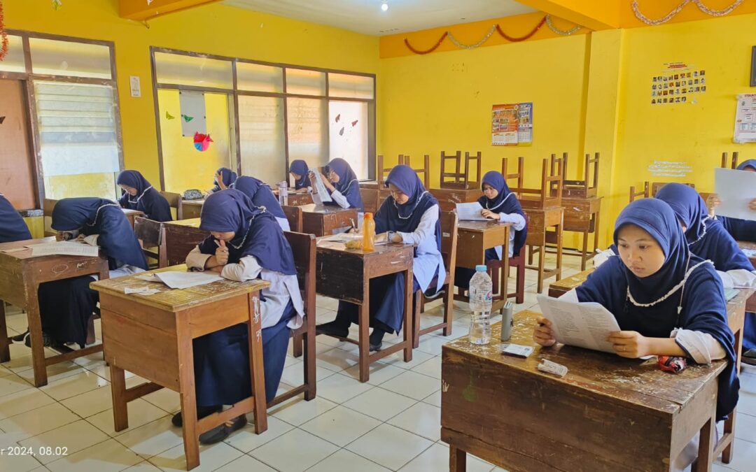 Ujian PSSP Kelas 9 SMP Mujahidin Surabaya Dimulai